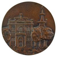 1970 k. "Társadalmi Munkáért - Decs Nagyközségi Közös Tanács" kétoldalas, öntött bronz emlékérem (100mm) T:XF