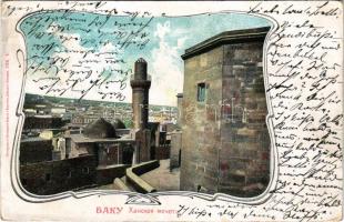 1903 Baku, Bakou; mosque. Art Nouveau frame (worn corners)