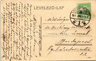 1911 Máramarossziget, Sighetu Marmatiei; Groedel villa, lovas kocsi. Báró Barkóczy Sándor (1857-1925...