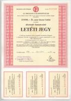 Vegyes 8db-os részvény és értékpapír tétel, benne: Gönc és Vidéke Szövetkezeti Takarékpénztár részvé...