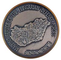1994. "A Magyar Katonai Térképeszet magalakulásának emlékére 1919-1994" kétoldalas ezüstpatinázott bronz emlékérem (65mm) T:AU