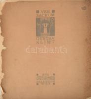 Gustav Klimt: Ver Sacrum. XVIII. Ausstellung der Ler Österreichs Secession Nov. = Dez. 1903 Wien. Kollektiv Ausstellung Gustav Klimt. Wien, 1903, Vereinigung Bildender Künstler Österreichs, 71 p. Német nyelven. Gustav Klimt reprodukcióival gazdagon illusztrált. Kiadói papírkötés, a borító sérült, leszakadt, és a hátsó borítóról a hártyapapír védőborító hiányzik, a fűzése kissé laza, de egyébként a lapok éppek./   Gustav Klimt: Ver Sacrum. XVIII. Ausstellung der Ler Österreichs Secession Nov. = Dez. 1903 Wien. Kollektiv Ausstellung Gustav Klimt. Wien, 1903, Vereinigung Bildender Künstler Österreichs, 71 p. In German Language. Paperbinding, the cover damaged, the binding is little bit loose, de sheets are okay.