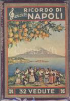 cca 1900 Nápoly 322 képes leporellófüzet / Napoli leporello booklet with 32 pictures