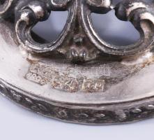 Ezüst (Ag) besamin tartó, 1894, orosz, jelzett, mesterjellel, m: 12,5 cm, 66g /// Silver (Ag) Besami...