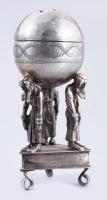 Ezüst (Ag) besamin tartó figurális alakokkal, 1894, orosz, jelzett, mesterjellel, m: 8,5 cm, 69g ///...