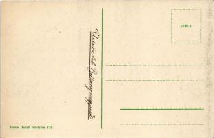 Bábonymegyer (Somogy), Községháza, utcarészlet, református templom, Krausz Jozefin kereskedése. Falu...