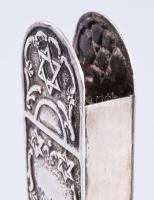 Ezüst (Ag) Sabbati havdala-tartó. 20. sz., jelzett, m: 12cm, nettó 82g /// Silver (Ag) Sabbati Havda...