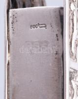 Ezüst (Ag) Sabbati havdala-tartó. 20. sz., jelzett, m: 12cm, nettó 82g /// Silver (Ag) Sabbati Havda...