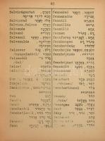 Mannheim Mór: Magyar-héber zsebszótár. Dedikált, első kiadású példány!  15000 szó. Debrecen, [1937],...