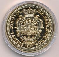 DN "A legértékesebb magyar érmék - II. Rákóczi Ferenc arany, 1707 replika" aranyozott Cu e...
