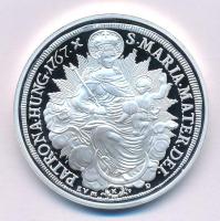 DN "A legértékesebb magyar érmék - Mária Terézia ezüst tallérjának replikája" ezüstözött Cu emlékérem kapszulában, "COPY" jelzéssel, színes tájékoztatóval (40mm) T:PP