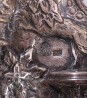 Ezüst (Ag) chósen tóra-vért - oszlop, korona és tízparancsolat ábrázolással. 1851, magyar, 13 latos,...