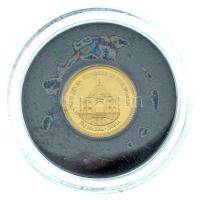 Salamon-szigetek 2013. 1$ Au "A világ hét új csodája - Taj Mahal" kapszulában, színes tájékoztatóval (0,5g/0,585) T:PP Solomon Islands 2013. 1 Dollar Au "New Seven Wonders of the World - Taj Mahal" in capsule, , with description leaflet (0,5g/0,585) C:PP Krause KM#275