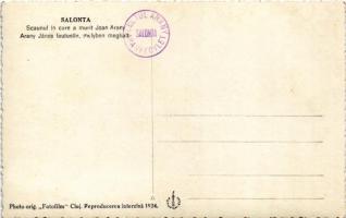 Nagyszalonta, Salonta; Arany János múzeum, Arany János fotele, melyben meghalt / Scaunul in care a m...