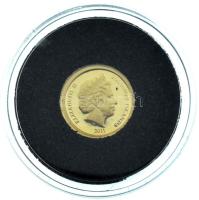 Salamon Szigetek 2013. 1$ Au "Az ókori világ 7 csodája - Rodoszi Kolosszus", "A világ legkisebb arany érméi" kapszulában, tanúsítvánnyal (0,5g/0,585) T:PP  Salamon Islands 2016. 1 Dollar "Seven wonders of the ancient world - Colossus of Rhodes" with "The smallest gold coins in the world" in capsule, with certificate (0,5g/0,585) C:PP