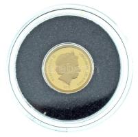 Salamon-szigetek 2013. 1$ Au "A világ hét új csodája - Kínai Nagy Fal" kapszulában, színes tájékoztatóval (0,5g/0,585) T:PP Solomon Islands 2013. 1 Dollar Au "New Seven Wonders of the World - Great Wall, China" in capsule, with description leaflet (0,5g/0,585) C:PP Krause KM#270