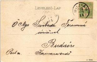 1903 Buziásfürdő, Baile Buzias; Trefort Ágoston miniszter mellszobra. Huzly István kiadása / Ministe...