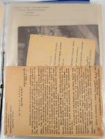 dr. Bodor Antal (1886-1954) szociográfus, falukutató iratanyaga. 43 db, benne neki írt autográf aláí...