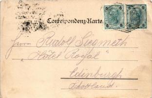 1902 Kaltenleutgeben, Gruss aus der Restauration Waldmühle bei Kaltenleutgeben / forest restaurant, ...