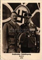 1942 Kassel, Grossdeutscher Reichskriegertag, Adolf Hitler + "ESSEN AUSSTELLUNGSHALLEN BEI DER GRUGA" So. Stpl. (EB)