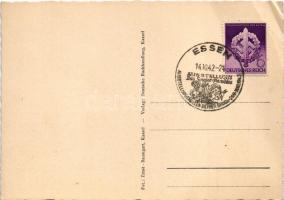 1942 Kassel, Grossdeutscher Reichskriegertag, Adolf Hitler + "ESSEN AUSSTELLUNGSHALLEN BEI DER ...