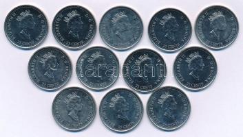 Kanada 1999. 25c (12xklf) "Millennium" sorozat hónapokat bemutató érmei T:AU,XF
Canada 19...