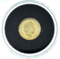 Salamon Szigetek 2013. 1$ Au "Az ókori világ 7 csodája - Alexandriai világítótorony", "A világ legkisebb arany érméi" kapszulában, tanúsítvánnyal (0,5g/0,585) T:PP  Salamon Islands 2016. 1 Dollar "Seven wonders of the ancient world - Lighthouse of Alexandria" with "The smallest gold coins in the world" in capsule, with certificate (0,5g/0,585) C:PP