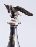 Ezüst (Ag) besamin tartó serleg Mózes ábrázolásával díszítve. cca 1880/1890, jelzett, mesterjeggyel,...