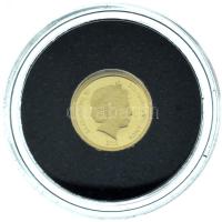 Salamon Szigetek 2013. 1$ Au "Az ókori világ 7 csodája - Gízai Piramisok", "A világ legkisebb arany érméi" kapszulában, tanúsítvánnyal (0,5g/0,585) T:PP  Salamon Islands 2016. 1 Dollar "Seven wonders of the ancient world - Pyramids of Gizah" with "The smallest gold coins in the world" in capsule, with certificate (0,5g/0,585) C:PP