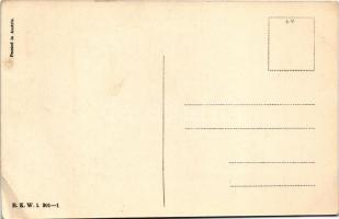 Fashion lady with child art postcard. B.K.W.I. 201-1. s: Mela Koehler (EB)