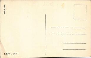 Fashion lady art postcard. B.K.W.I. 187-3. s: Mela Koehler (EB)