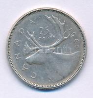Kanada 1965. 25c Ag "II. Erzsébet" T:XF Canada 1965. 25 Cents Ag "Elizabeth II" C:XF Krause KM#62