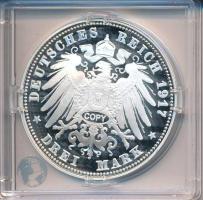 Német Birodalom / Szászország 1917. 3M Ag "Bölcs Frigyes - A reformáció 400. évfordulója" ...