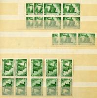 1945/46 Újjáépítés sok példányos készlet 15 lapos A/4 berakóban