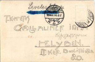 1899 Krampus art postcard. Verlag E. Arenz (Wien) Art Nouveau, litho