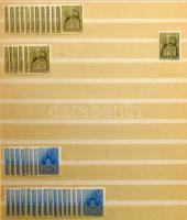 1939-1943 Templom I-III. bélyegek készlete, 16 lapos A/4 berakóban