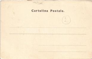 Labin, Albona; Piazza / square, shop. Dep. Vittorio Stein (fl)