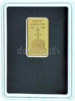 Ifj. Szlávics László (1959-) DN "Arany királyok - Hunyadi Mátyás" jelzett Au emlékveret ka...