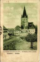 1934 Nagydisznód, Heltau, Cisnadie; Castel sasesc de biserica / Kirchenburg / Evangélikus vártemplom / Lutheran castle church (fl)