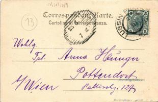 1905 Veli Losinj, Lussingrande; port, ships. G. P. Budua (EK)