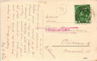 1915 Labin, Albona; Piazza del Borgo / square (EK)