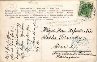 1907 Veli Losinj, Lussingrande; villa. Letter to Walter Breisky (later Vice-Chancellor of Austria) o...