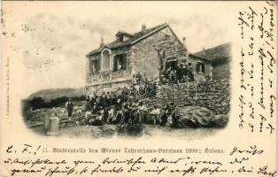 1898 Solin, Salona; II. Studienreise des Wiener Lehrerhaus-Vereines 1898. / study trip of the Vienna Teachers' House Association 1898. Lichtdruck von J. Löwy (EK)