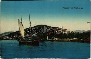 1916 Metkovic, general view (ragasztónyom / glue marks)