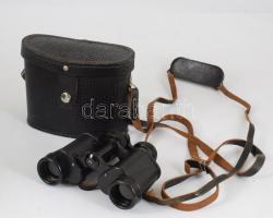 Régi orosz távcső, tokjában, 15x12 cm