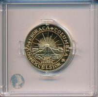"Amerikai 1787-es Brasher Dublon érmének jelzett utánverete" aranyozott Ag (10g/0.999/25mm...