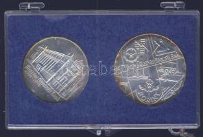 1974. 50Ft Ag + 100Ft Ag "50 éves az MNB" T:BU Eredeti, plombált MNB plasztiktokban (tok s...