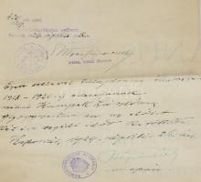 1918 Gyógyszerész diploma, Goldziher Ignác (1850-1921) magyar orientalista, egyetemi tanár, a budape...