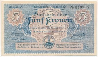 Ausztria / Karlsbad 1918. 5K T:AU Ausztria / Karlsbad (Karlovy Vary) 1918. 5 Kronen C:AU