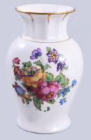 Zsolnay virágmintás váza. Jelzett, hibátlan, m: 14 cm